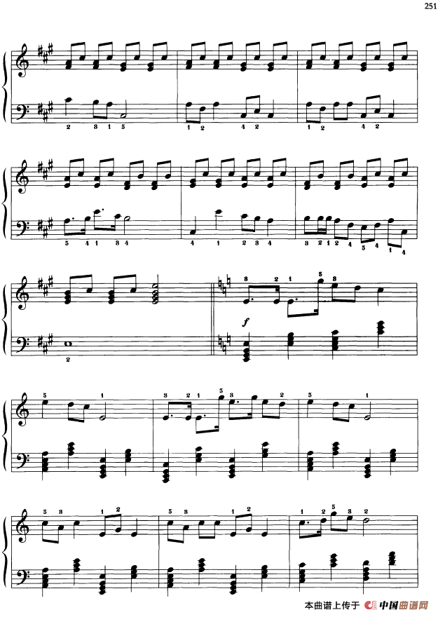 110首中国民歌钢琴小曲集：打连城