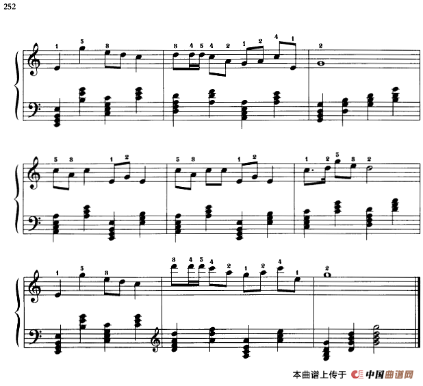 110首中国民歌钢琴小曲集：打连城