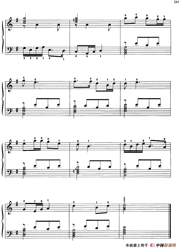 110首中国民歌钢琴小曲集：城墙上跑马