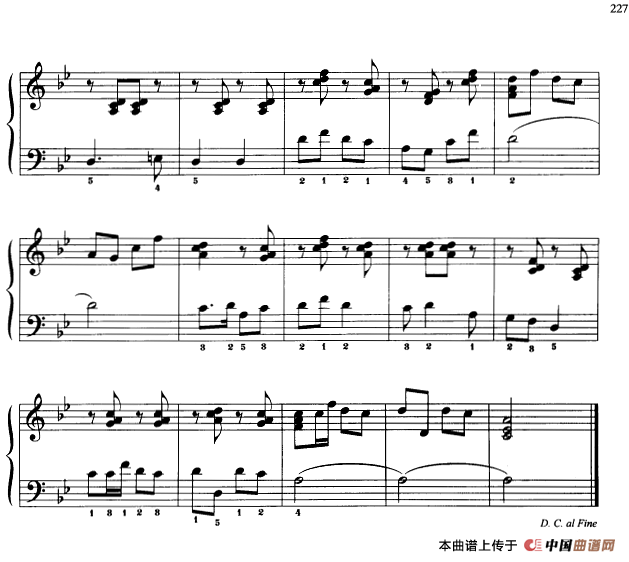 110首中国民歌钢琴小曲集：高山眺望