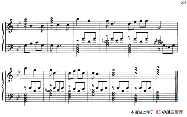 110首中国民歌钢琴小曲集：情别