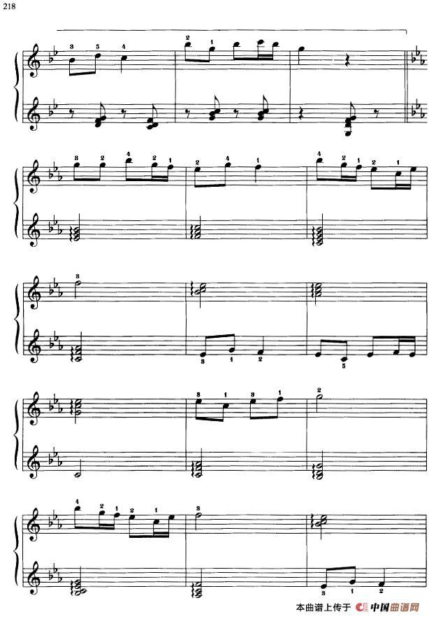 110首中国民歌钢琴小曲集：采茶灯