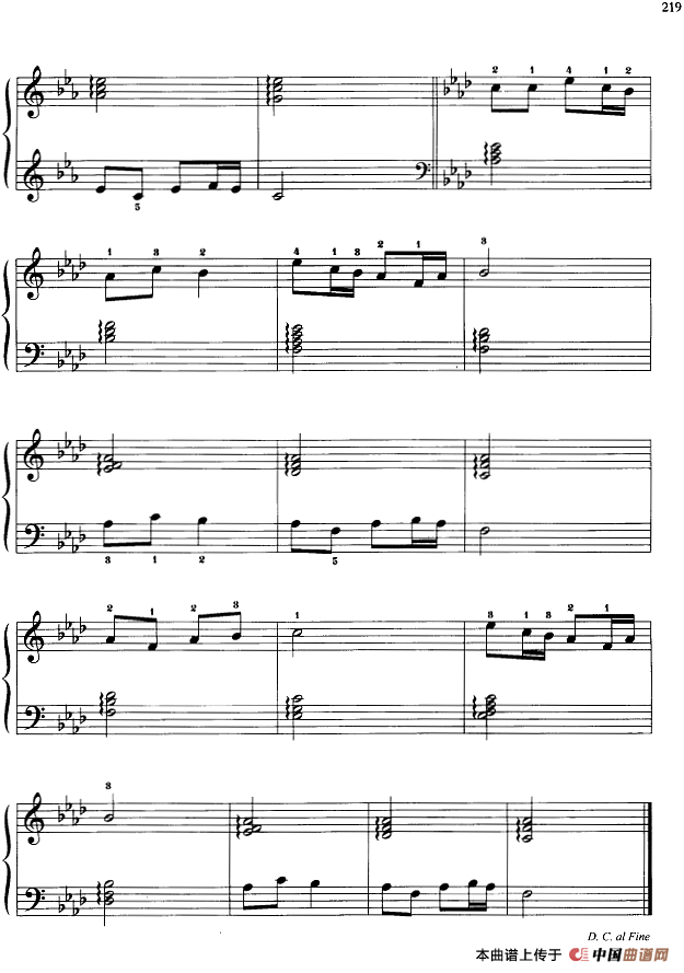 110首中国民歌钢琴小曲集：采茶灯