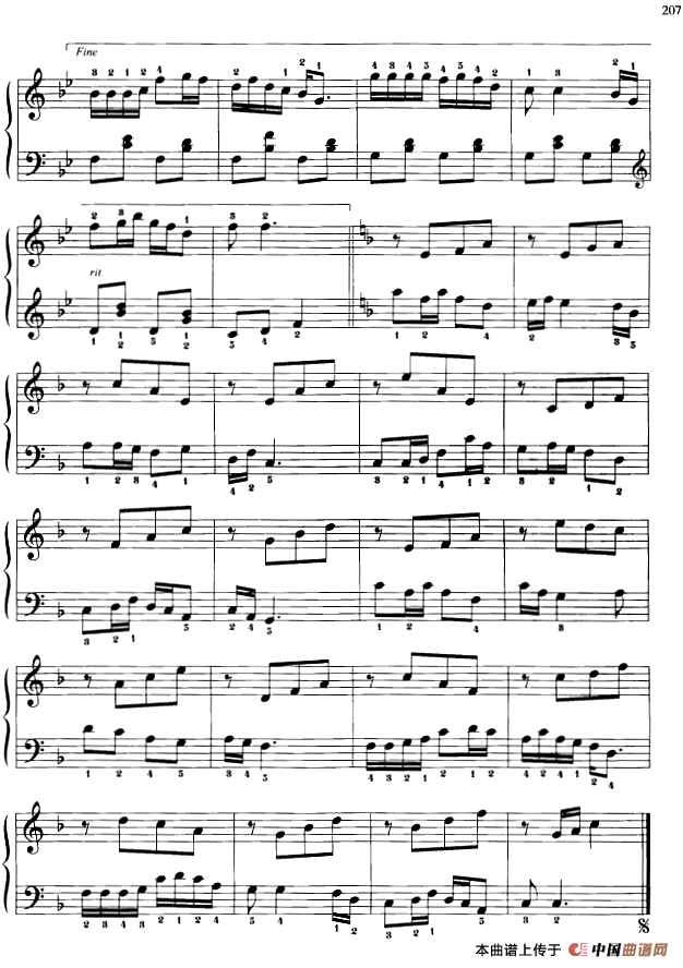 110首中国民歌钢琴小曲集：绣花鞋