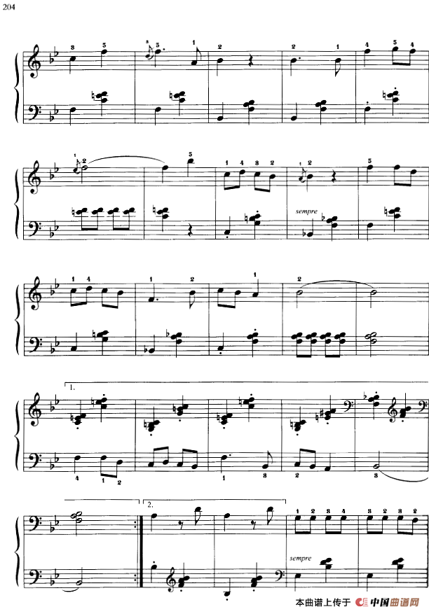 110首中国民歌钢琴小曲集：编花篮