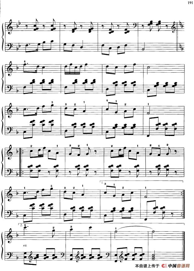 110首中国民歌钢琴小曲集：八月桂花开