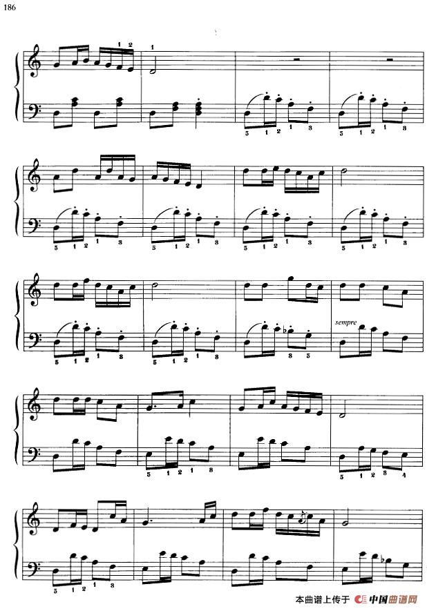 110首中国民歌钢琴小曲集：四季花开