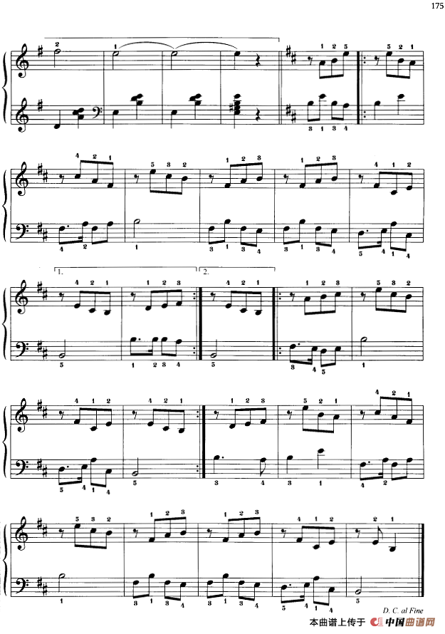 110首中国民歌钢琴小曲集：对花