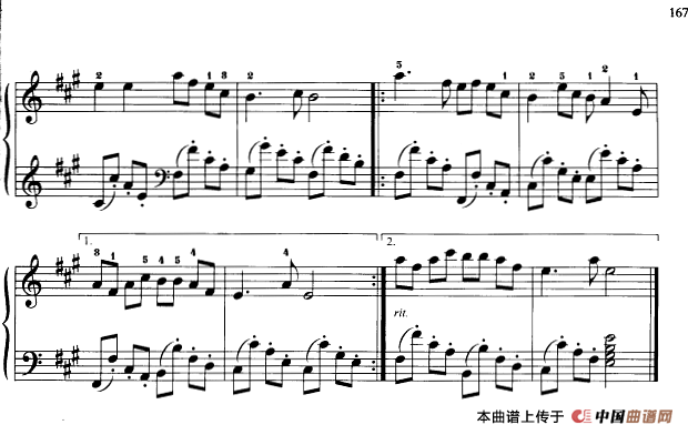 110首中国民歌钢琴小曲集：蒙古牧歌