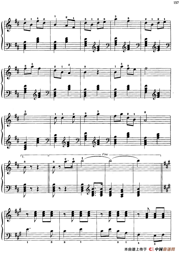 110首中国民歌钢琴小曲集：江西小调