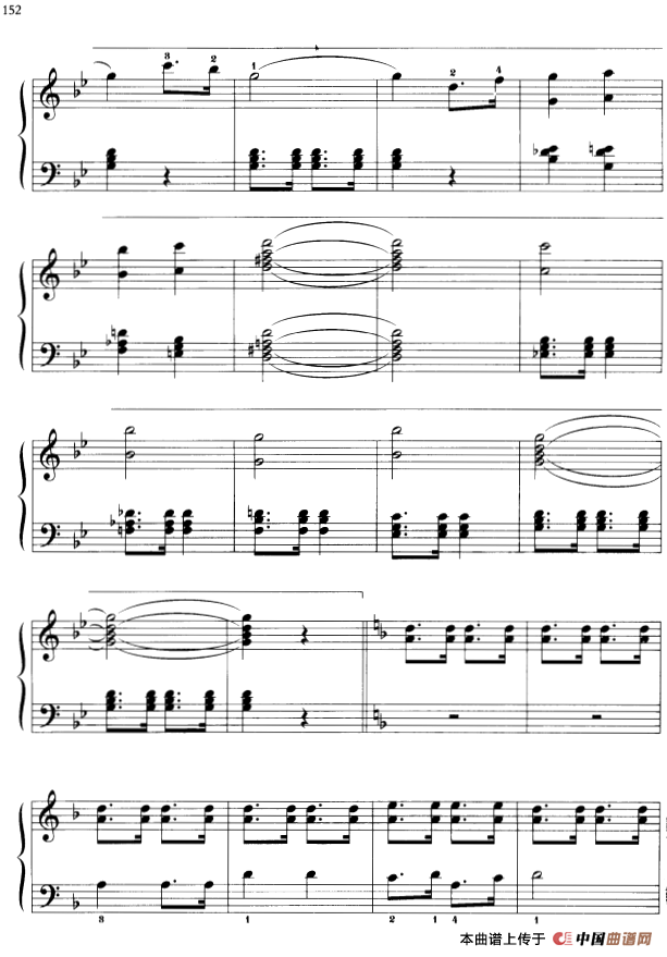 110首中国民歌钢琴小曲集：内蒙小调