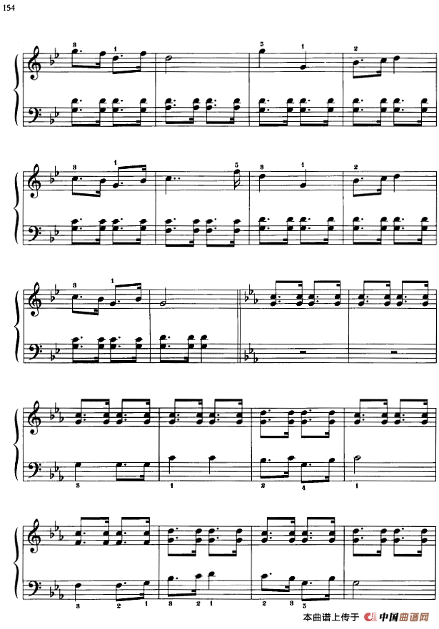 110首中国民歌钢琴小曲集：内蒙小调