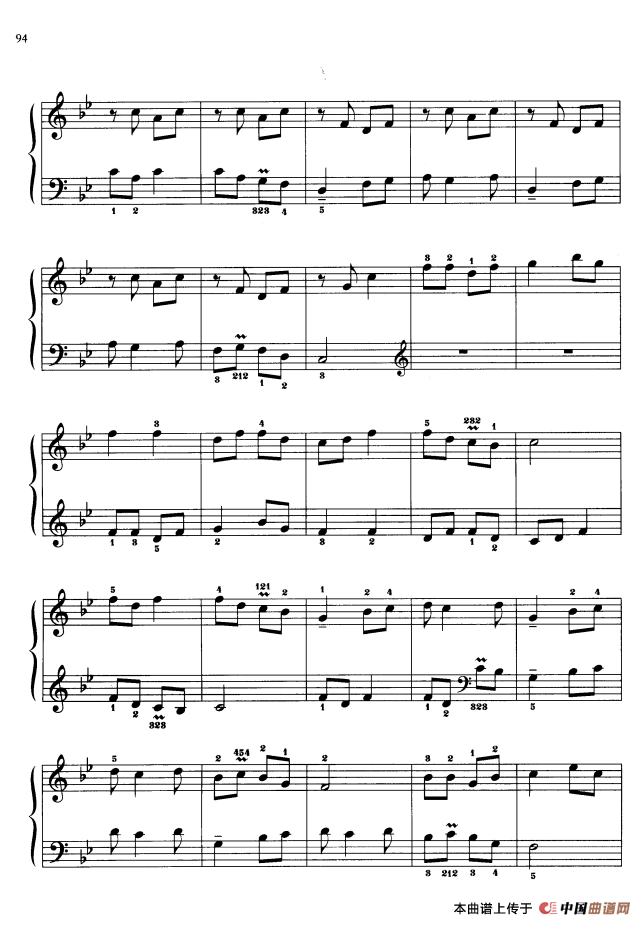 110首中国民歌钢琴小曲集：刮地风