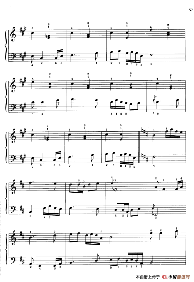 110首中国民歌钢琴小曲集：台东调