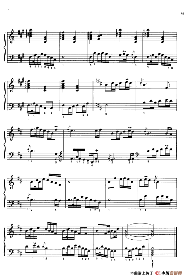 110首中国民歌钢琴小曲集：车鼓调