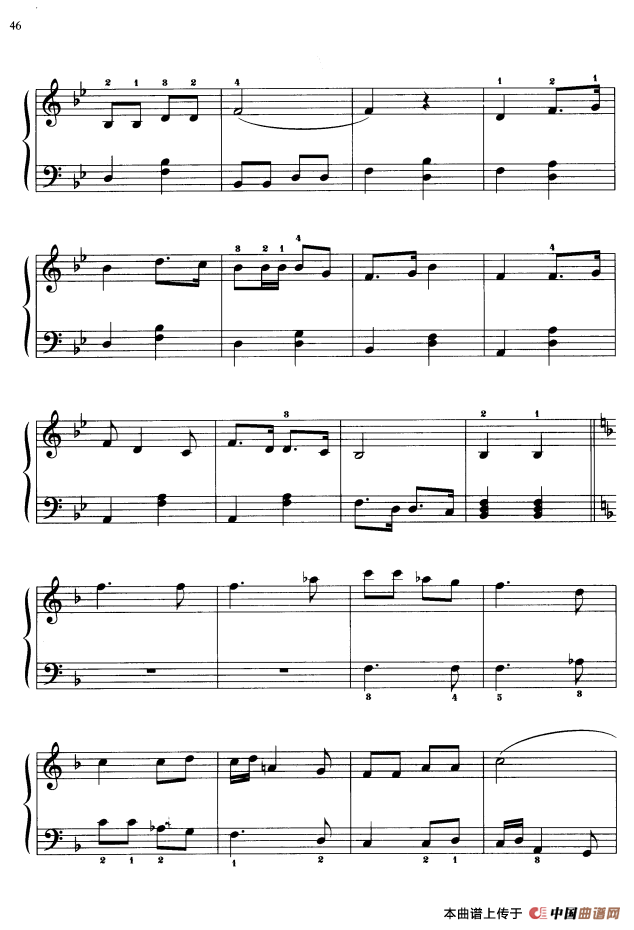 110首中国民歌钢琴小曲集：劳动舞曲