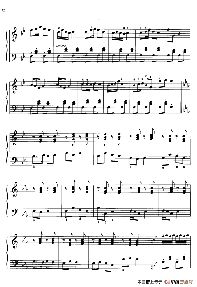 110首中国民歌钢琴小曲集：秧歌