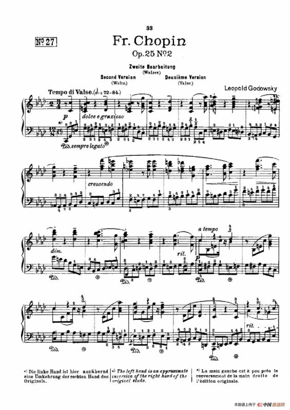 53首以肖邦练习曲为素材而作的练习曲（No.27）