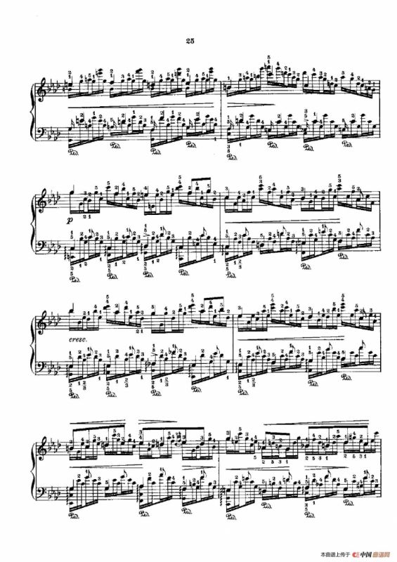 53首以肖邦练习曲为素材而作的练习曲（No.25）