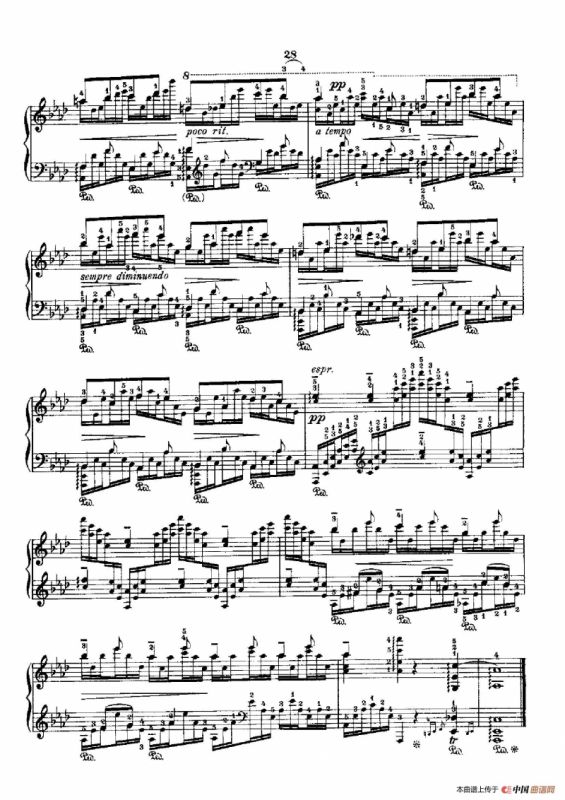 53首以肖邦练习曲为素材而作的练习曲（No.25）