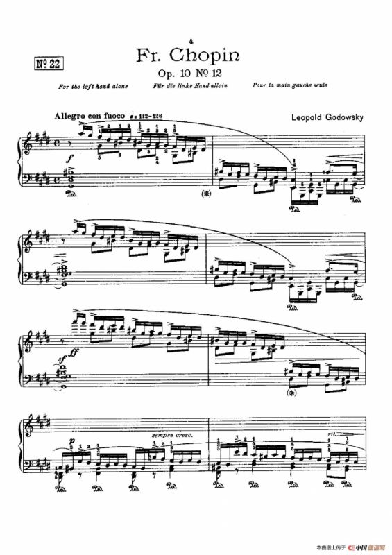 53首以肖邦练习曲为素材而作的练习曲（No.22）