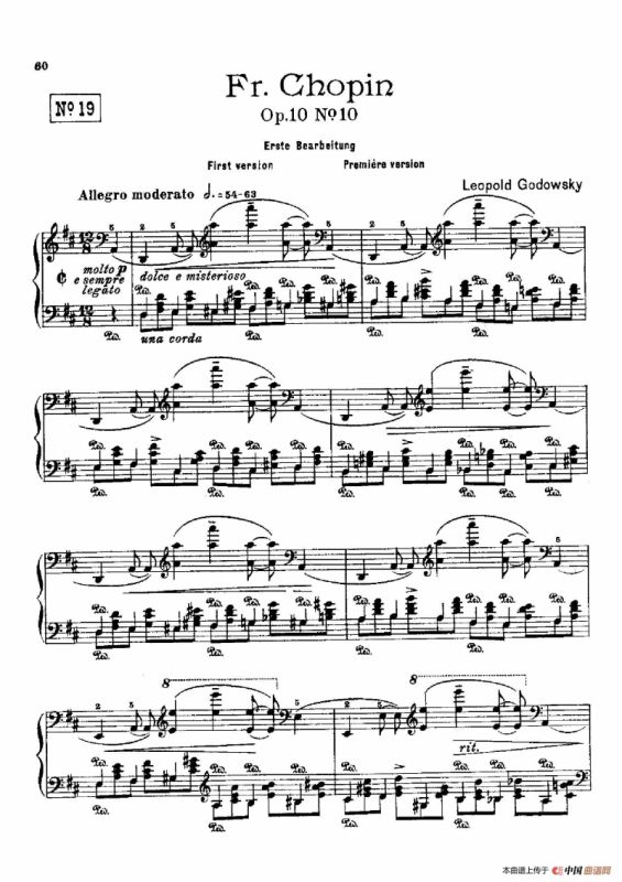 53首以肖邦练习曲为素材而作的练习曲（No.19）