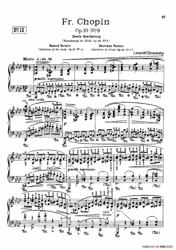 53首以肖邦练习曲为素材而作的练习曲（No.18）