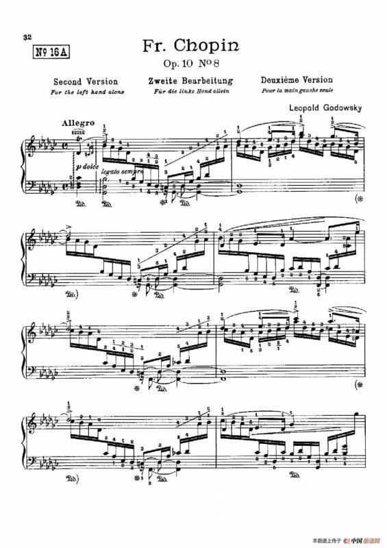 53首以肖邦练习曲为素材而作的练习曲（No.16A）