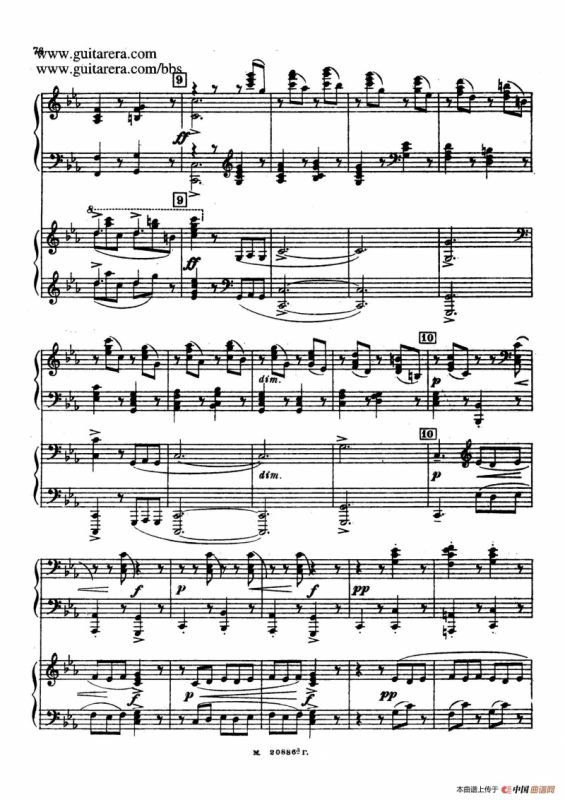 第二双钢琴组曲 Suite for Two Pianos No.2 Op.17（4. 塔兰泰拉舞曲 Tarantella）