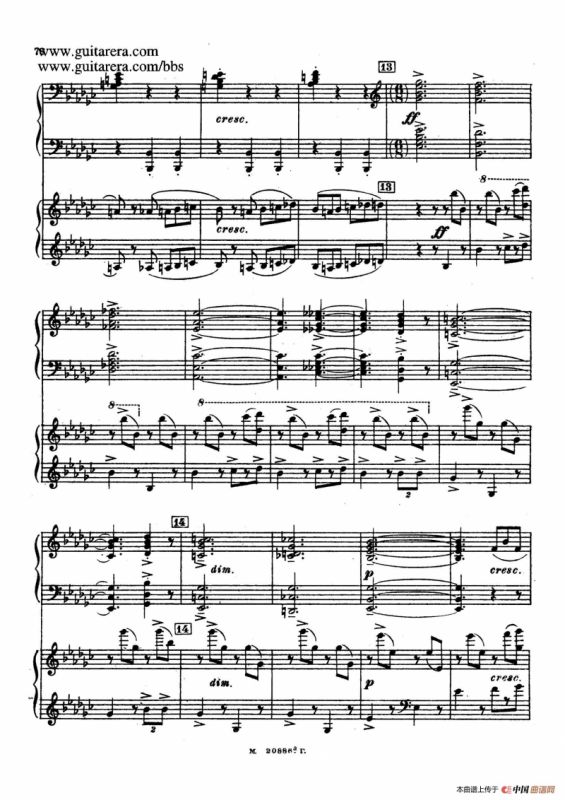 第二双钢琴组曲 Suite for Two Pianos No.2 Op.17（4. 塔兰泰拉舞曲 Tarantella）