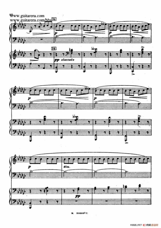 第二双钢琴组曲 Suite for Two Pianos No.2 Op.17（4. 塔兰泰拉舞曲 Tarantella）