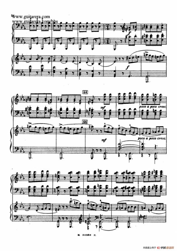 第二双钢琴组曲 Suite for Two Pianos No.2 Op.17（4. 塔兰泰拉舞曲 Tarantella）