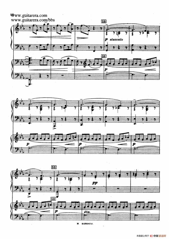 第二双钢琴组曲 Suite for Two Pianos No.2 Op.17（4. 塔兰泰拉舞曲 Tarantella）