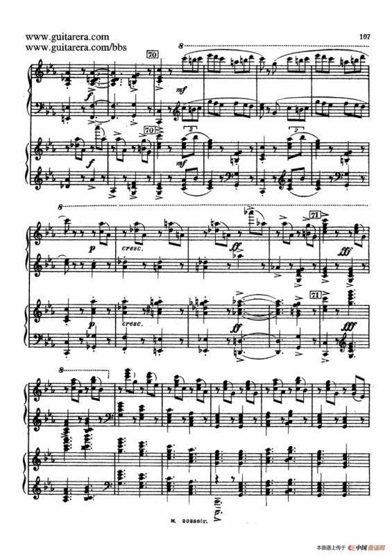 第二双钢琴组曲 Suite for Two Pianos No.2 Op.17（4. 塔兰泰拉舞曲 Tarantella）
