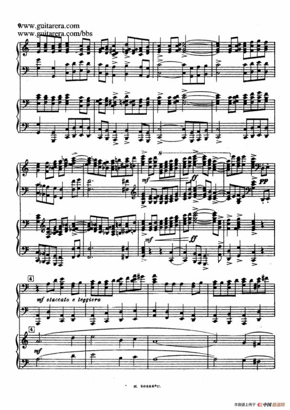 第二双钢琴组曲 Suite for Two Pianos No.2 Op.17（1. 引子 Introduction）
