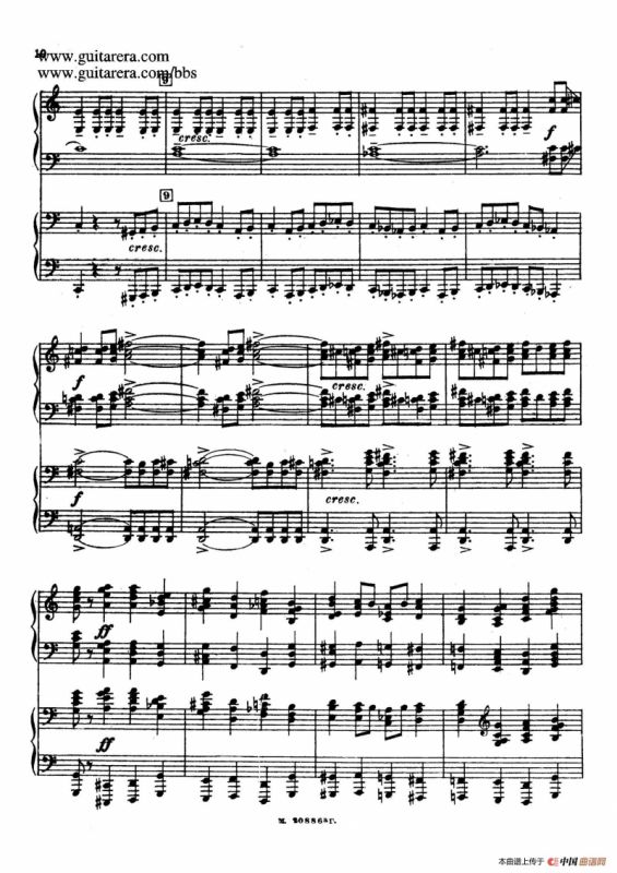 第二双钢琴组曲 Suite for Two Pianos No.2 Op.17（1. 引子 Introduction）