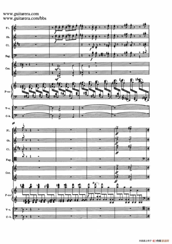 c小调第二钢琴协奏曲 Op.18（第三乐章总谱P25——37）