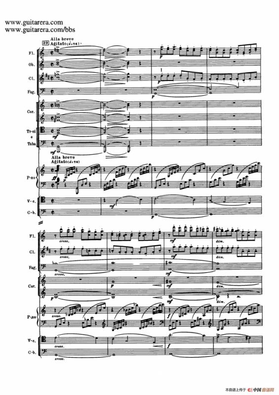 c小调第二钢琴协奏曲 Op.18（第三乐章总谱P25——37）