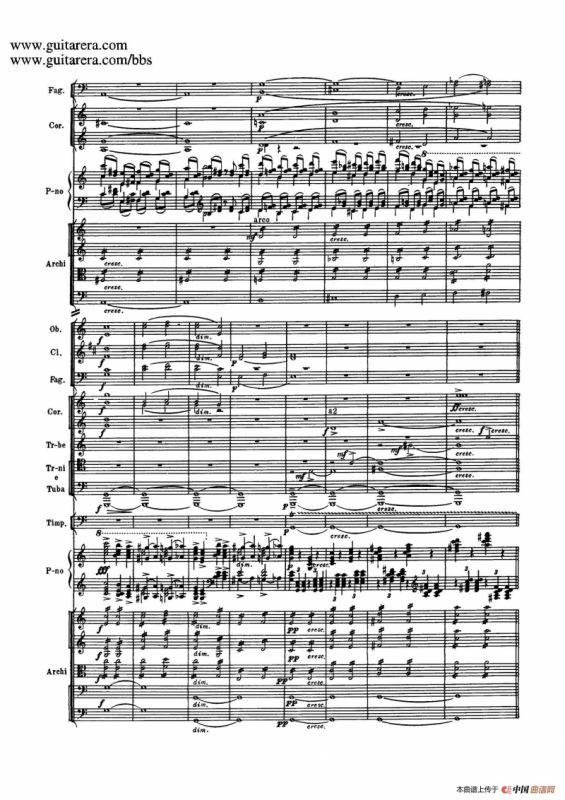 c小调第二钢琴协奏曲 Op.18（第三乐章总谱P25——37）