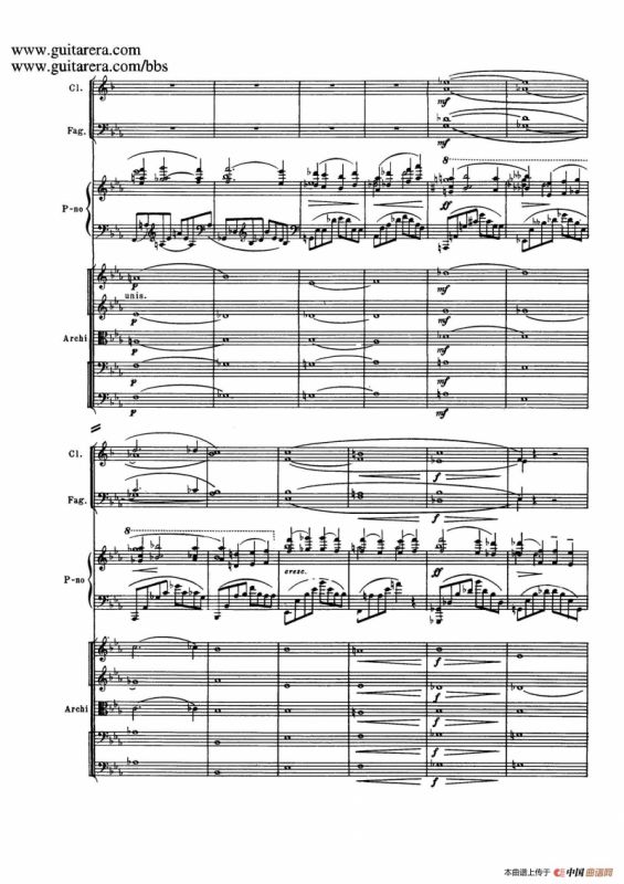 c小调第二钢琴协奏曲 Op.18（第三乐章总谱P13——24）