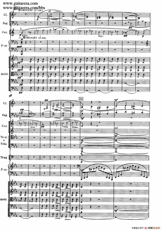 c小调第二钢琴协奏曲 Op.18（总谱·P37——45）