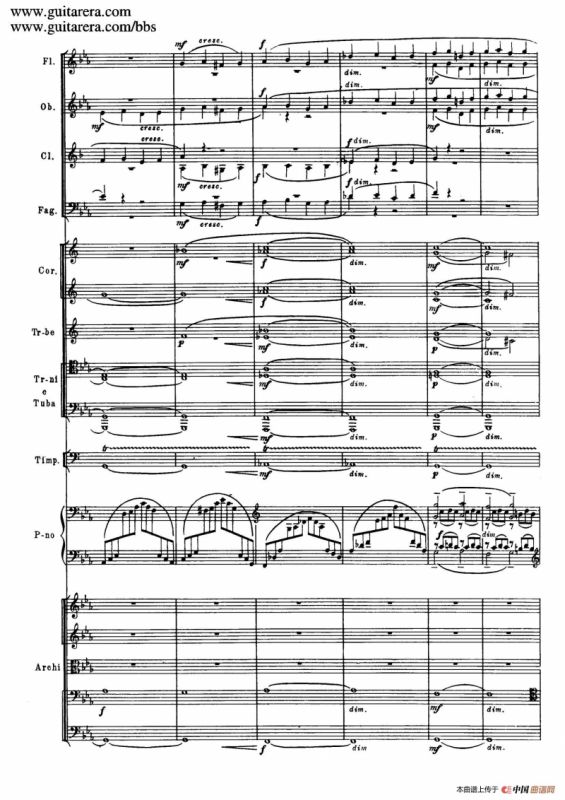 c小调第二钢琴协奏曲 Op.18（总谱·P37——45）