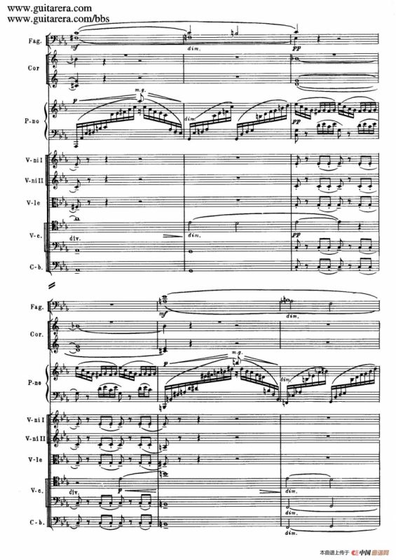 c小调第二钢琴协奏曲 Op.18（总谱·P37——45）