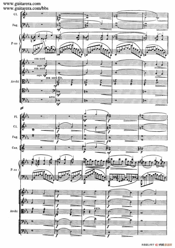 c小调第二钢琴协奏曲 Op.18（第一乐章总谱·P28——36）