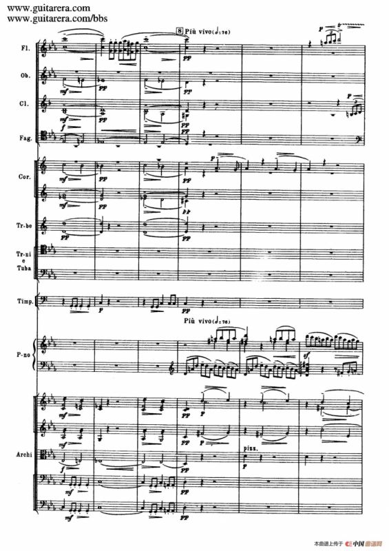 c小调第二钢琴协奏曲 Op.18（第一乐章总谱·P19——27）