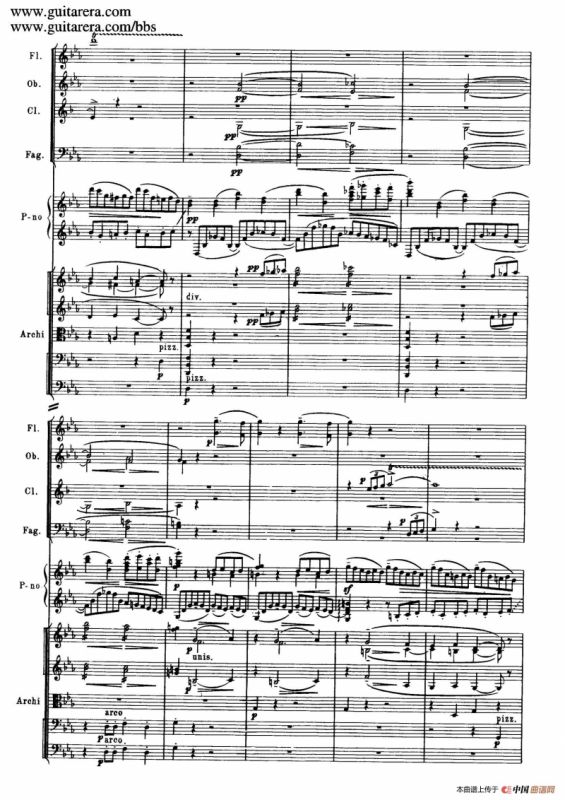 c小调第二钢琴协奏曲 Op.18（第一乐章总谱·P19——27）