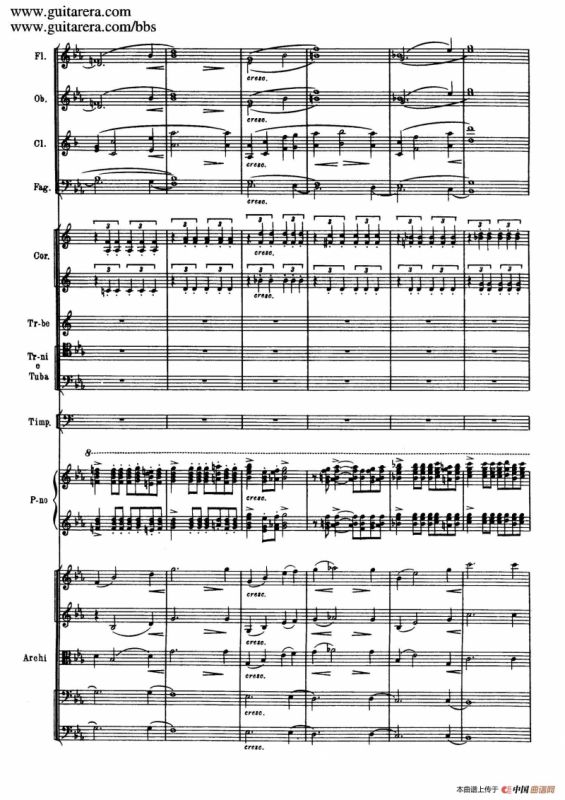 c小调第二钢琴协奏曲 Op.18（第一乐章总谱·P19——27）