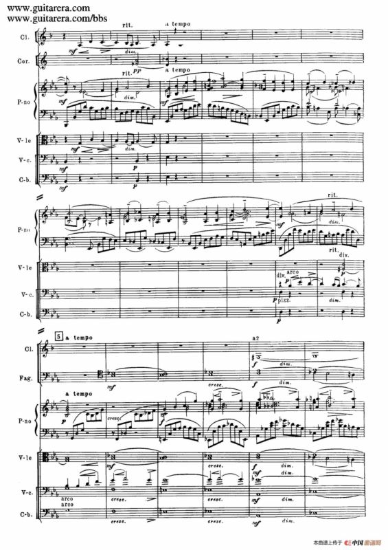 c小调第二钢琴协奏曲 Op.18（第一乐章总谱·P10——18）