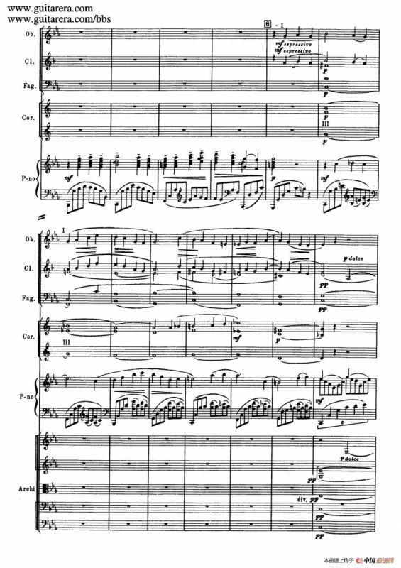 c小调第二钢琴协奏曲 Op.18（第一乐章总谱·P10——18）