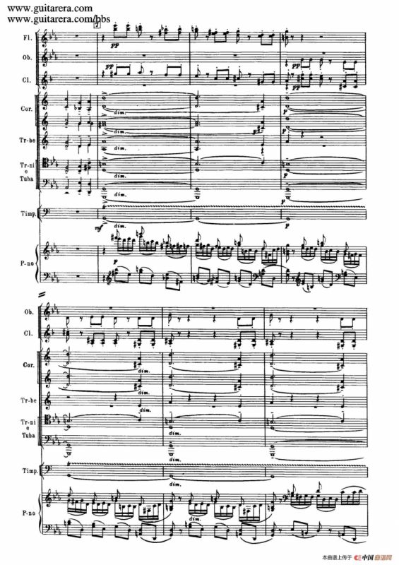 c小调第二钢琴协奏曲 Op.18（第一乐章总谱·P10——18）